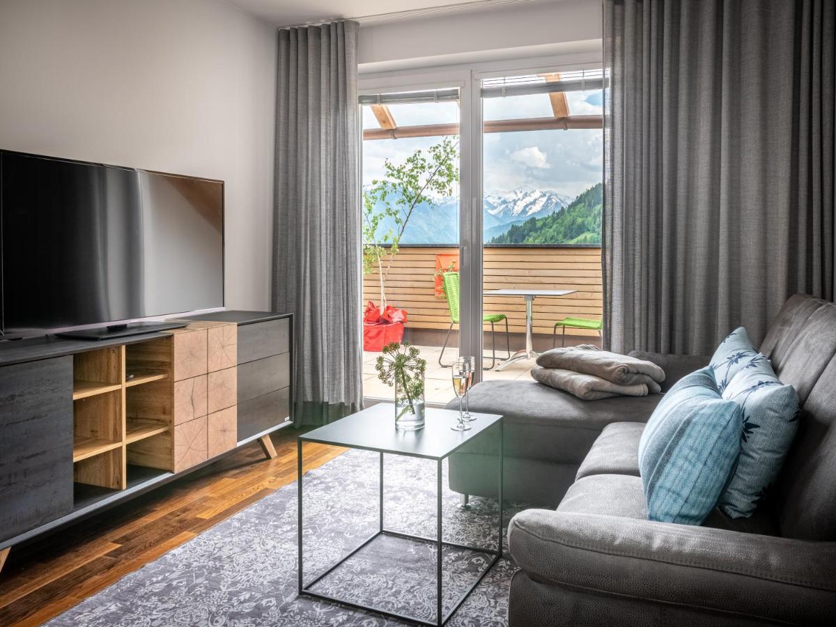 Der Sonnberg Alpinlodges - Apartments Mit Seeblick, Privater Sauna Und Self Check-In Zell am See Eksteriør bilde